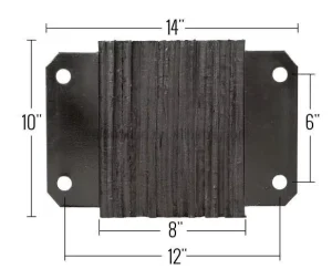 Rubber Steel-Face Laminated Dock Bumper for Loading Bay Wall Protection