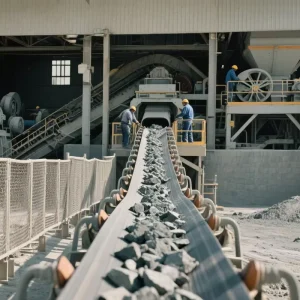 Rubber Stone Crusher Conveyor Belt EP Series Natural Rubber Abrasion Resistant for Crushers