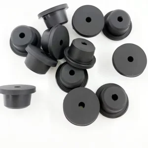 Rubber Stopper With Hole Silicone Perforated Plug Hollow Bung Seal Custom for Laboratory Vial Bottle Industry