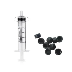 Rubber Syringe Plunger Seals Gasket Rubber O ring of Syringe Butyl Custom Silicone Syringe Piston Rubber Stopper