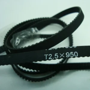 Rubber Transmission Belt T2.5 Tooth Type Width 6mm Length 950