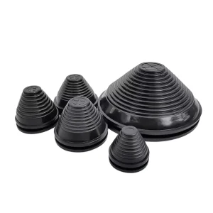 Rubber Wire Hole Dust Covers Plugs Black Tapered Cable Seal Ring EPDM Rubber Grommet Gasket Inlet Outlet Case Cable Protector
