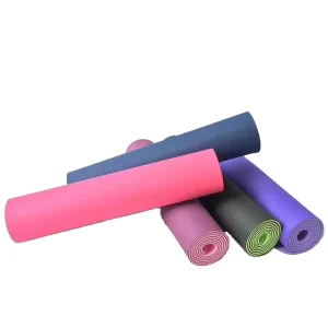 Rubber Yoga Matt Yoga Sport Gym Yogamatt Anti Slip 6mm Eco Friendly Double Layer Tpe Yoga Mat