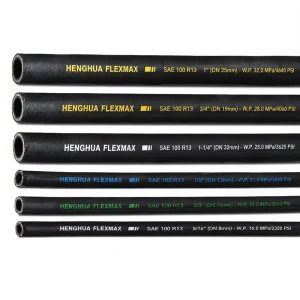 SAE 100 R13 Hydraulic Hose 3/8″ 5/8″ 3/4 Inch High Pressure Four Wire Spiral Rubber Pipe 350 Bar Fluid Line