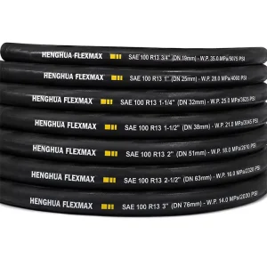 SAE 100 R13 Multi Spiral Hydraulic Hose 1″ 1-1/4″ 1-1/2 Inch High Pressure 350 Bar Steel Wire Armored Rubber Pipe