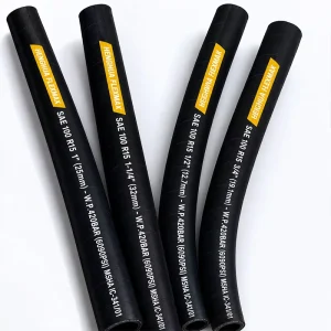 SAE 100 R15 Hydraulic Hose 3/8″ 1/2″ 3/4 Inch Four Wire Spiral Flexible Rubber Pipe 420 Bar Oil Fluid Power Line