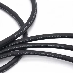 SAE 100R17 Hydraulic Hose 1/4″ 1/2″ 3/4 Inch High Pressure Two Wire Braided Rubber Pipe 210 Bar General Purpose Tube