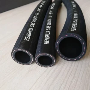 SAE 100R6 Hydraulic Hose Pipe 3/8 Inch 1/2″ Textile Braid Rubber Tubing 400 PSI Oil Return Fuel Drain Pipeline