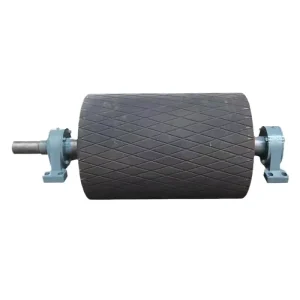 SBR Rubber Conveyor Roller Industrial Polyurethane Rubber Roller Factory