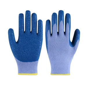 Safety Crinkle Latex Coated Working Gloves En388