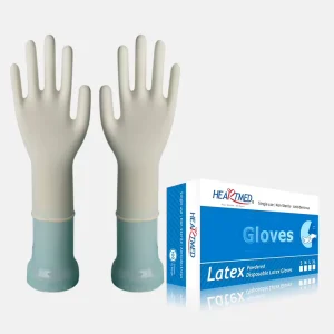 Safety Powdered Rubber Latex Nurse Gloves Examination Surgical Medical Powder Free Black Disposable Latex Glove