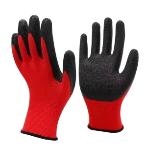 Safety Working Latex Coated Wrinkle Palm Anti slip High Grip Garden Protective Gear Rubber Coated Glove Industrial Construction