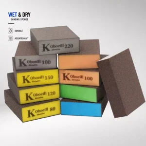 Sanding Sponge Block Foam Sanding Block Strong Grit Adhesion Abrasive Sponge for Furniture Surface Preparation OEM Factory