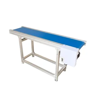 Sanitary Stainless Steel Belt Conveyor FDA Approved Easy to Clean PU Belt System for Raw Meat and Poultry Packaging