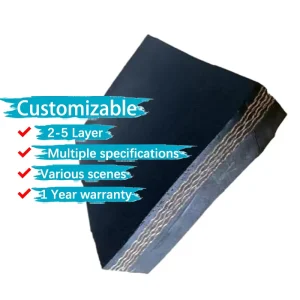 Scrap Rubber Conveyor Belts EP1000 4 Steel Materials Multi Ply Nylon Fabric Conveyor Belt