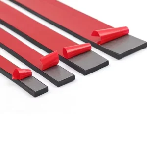 Self Adhesive Anti Vibration Cutting Rubber Strip Non Slip Glass Crack Sealing Flat Shock Absorbing Pad Buffer Gasket Door