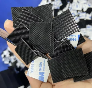 Self-Adhesive Black Rubber Foot Pad with Cutting Service