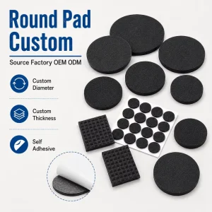 Self Adhesive Die Cuttable Silicone Foam Rubber Sheet Waterproof Anti Slip ESD Resistant Custom Size Silicone Foam Pad