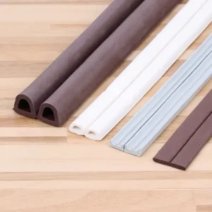 Self-Adhesive EPDM Foam D-Type Rubber Door and Window Seal Strip 3M Tape Noise and Dust Reduction
