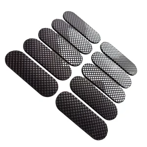 Self-Adhesive Non-Slip Silicone Rubber Pad with Bumper Feet and Seal Black White