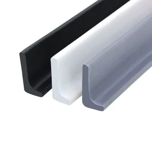 Self-Adhesive Silicone Rubber Bathroom Shower Flood Barrier Strip