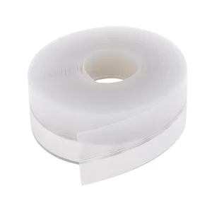 Self-Adhesive Silicone Rubber Door Bottom Weatherstripping Seal Strip with 3 m Adhesive