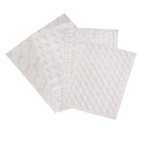 Self-Adhesive Silicone Rubber Foot Pads and Anti-Scratch Furniture Bumper Pads for Cabinets