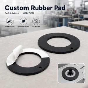 Self-Adhesive Silicone Rubber Pad Custom Rubber Washer Gasket Anti-Vibration Shock-Absorbing ESD-Resistant