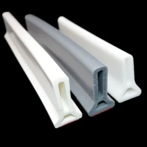 Self Adhesive TPE Shower Dam Strip Flexible Bathroom Door Bottom Water Stopper No Glue Threshold Seal for Wet Room