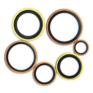 Self Centering High Pressure Bonded Seal Carbon Steel Stainless Steel NBR FKM Dowty Washer Sealing Gasket for Hydraulic Fittings