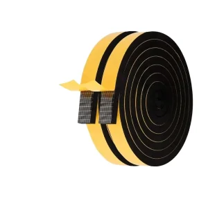 Self adhesive Mesh reinforced Industrial EPDM Rubber Acoustic Weatherproof Sealing Strips For Wooden Doors Custom Cut cuishi