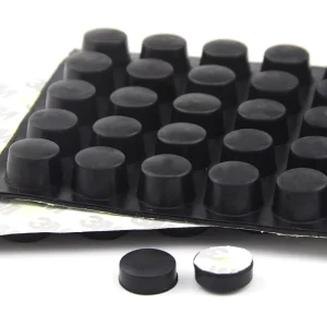 Self adhesive Rubber Furniture Foot Pads Anti slip Silent Floor Protector Mats for Table Chair Bench Bed Legs easy to Instal