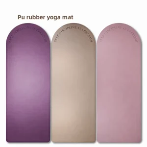Semicircle PU Natural Rubber Yoga Mat 5mm Thickened Non Slip Exercise Mat Professional Eco Friendly Fitness Mat for Home Pilates