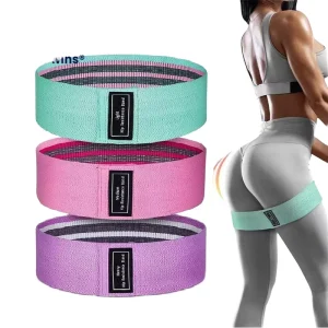 Senior Adults Knitted Glute Circles 3 Tension Levels Yoga Resistance Bands