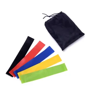 Set 5pcs Mini Exercise Resistance Bands Heavy Duty Latex Multi function Loops for Home Gym Sports Performance Strength Training