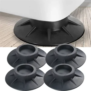 Set of 4 Anti-Vibration Rubber Foot Pads for Washing Machines and Dryers