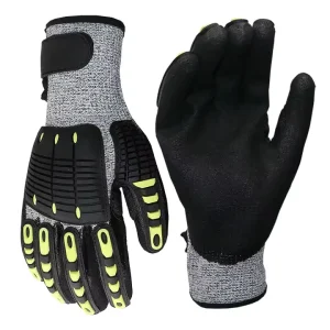Shock protection Anti-wear Labour protection Industrial Mechanic Protective Work TPR Cut Resistant Gloves