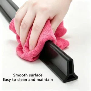 Shower Room Water Stopper Flexible Strips Bathroom Silicone Water Retaining Strip Comes with Adhesive Backing