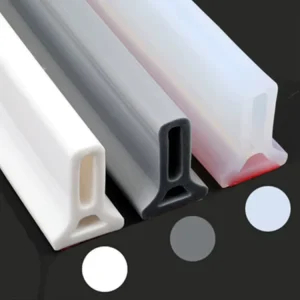 Silicone Bathroom Water Stopper Shower Barrier Strip