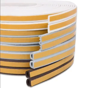 Silicone Door Bottom Seal Strips for Wooden Doors and Windows, Extrusion and Cutting Services