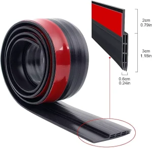 Silicone Door Strip Draft Stopper Noise Proof Rubber Silicone Door Seal Strip for Glass Door