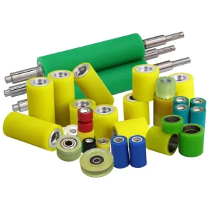 Silicone Embossing Polyurethane Rubber Roller Wear-Resistant Hard Rubber