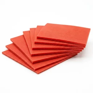 Silicone Foam Board Gasket High Temperature Resistant Sponge Sealing Board Red Gold Embossed Board