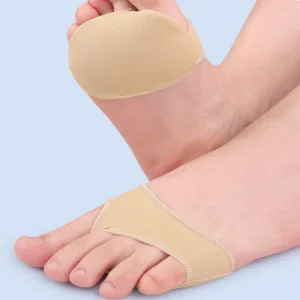 Silicone Gel Breathable Fabric Toe Separator with Silicone Forefoot Pad