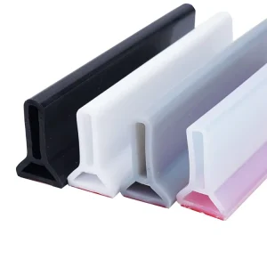 Silicone Guardrail Bathroom Guardrail Rubber Silicone Shower Barrier Water Stopper Bathroom Waterproof Strip