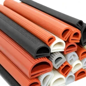 Silicone H-Channel Glazing Rubber Sealing Strip for Doors and Windows, Various Colors