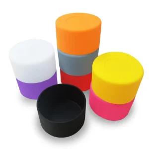Silicone Heat-Resistant Protective Cup Mat Sleeve, Food-Grade Silicone with Silk Screen Printing
