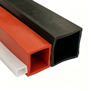 Silicone High-Temperature Protective Cover, Square Hollow Protective Strip for Mechanical Equipment