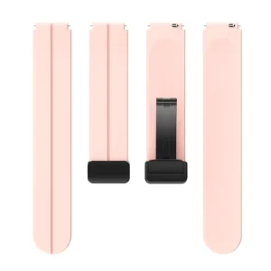 Silicone Magnetic Folding Buckle Water Resistant Fashion Watch Band 18mm Soft Rubber Magnet Strap