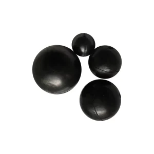Silicone Rubber Bouncy Balls, Black, 30-90 Shore, Cutting and Moulding Service